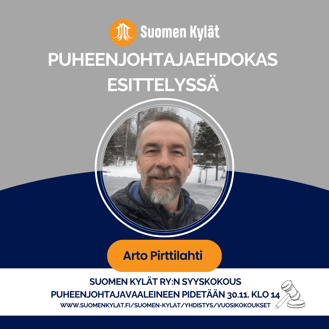 arto-pirttilahti-ehdolla-suomen-kyl-t-ry-n-puheenjohtajaksi-uutiset